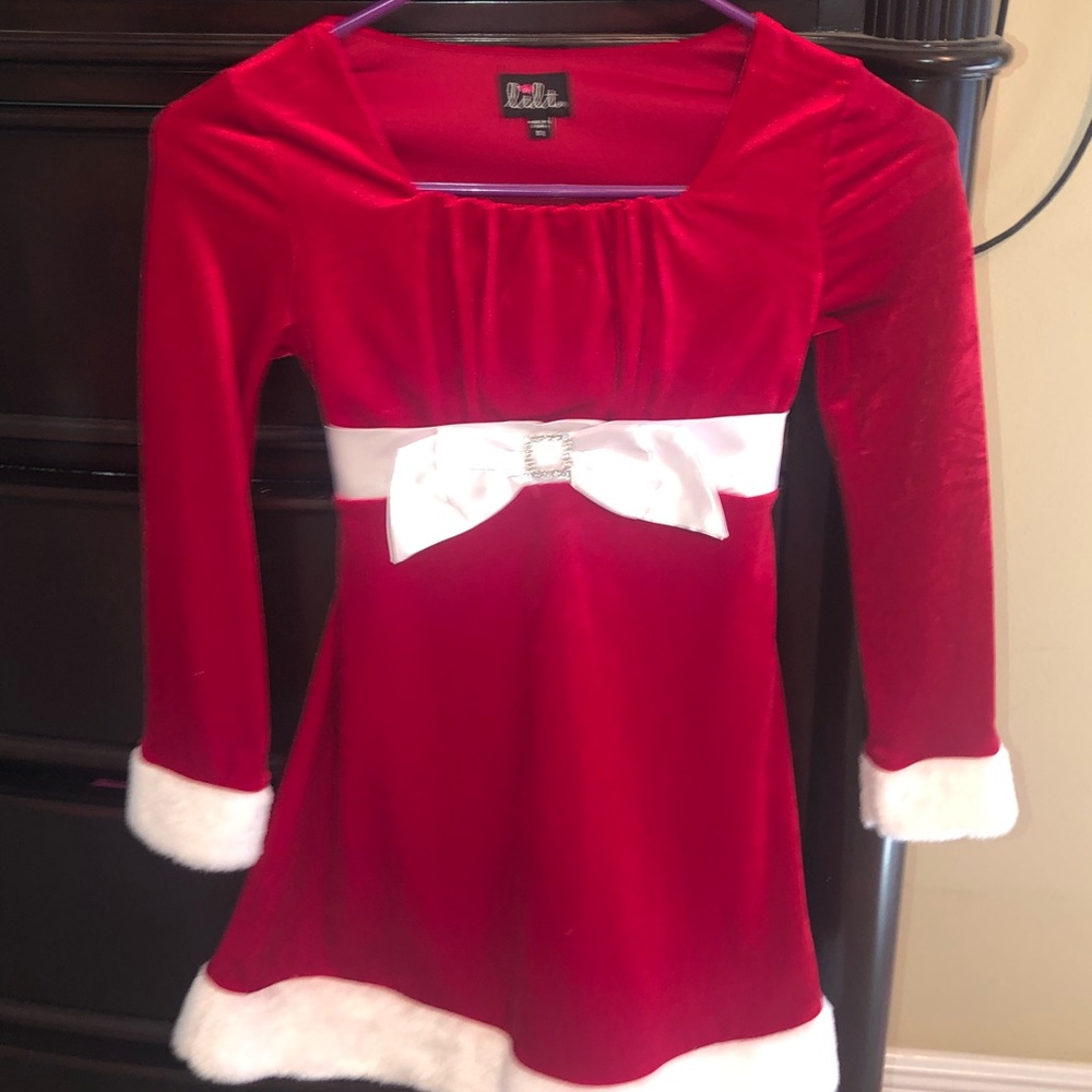 Beautiful red velvet Santa dress